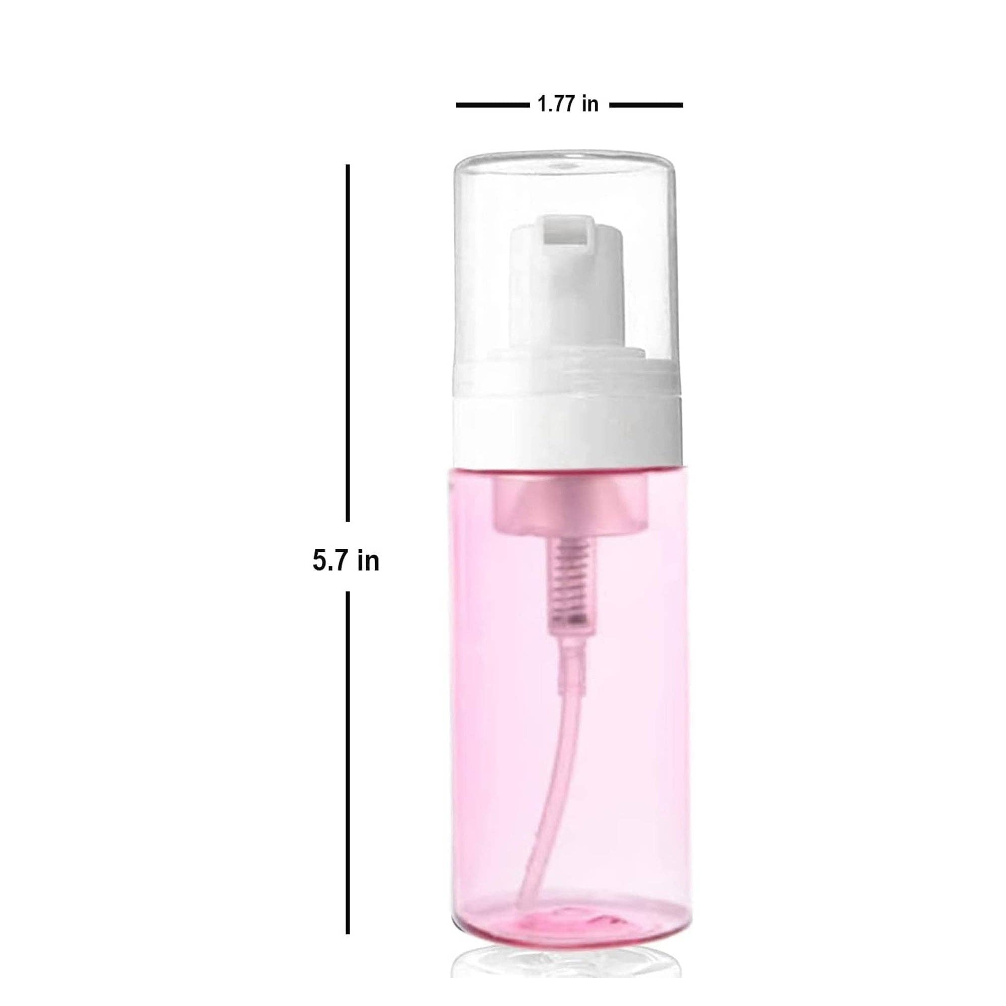 3-Pack Travel-Sized Foaming Pump Bottles - 100ml/3.3oz (Pink)