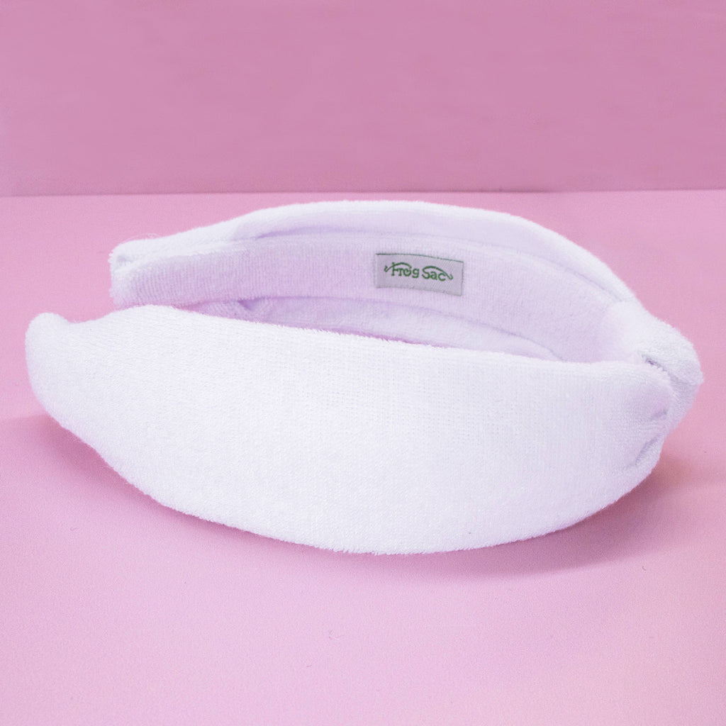 Spa Headband - Skincare Headband & Scrunchie Wristbands Set: Black & White Tie Dye